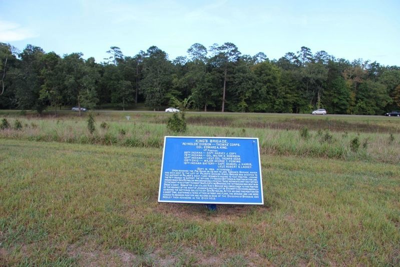 E. King's Brigade Marker image. Click for full size.