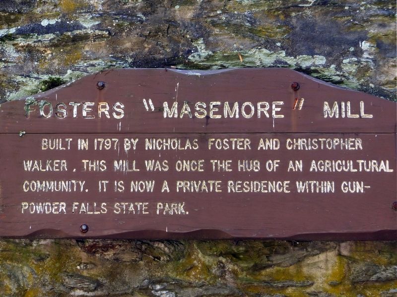 Fosters "Masemore" Mill Marker image. Click for full size.