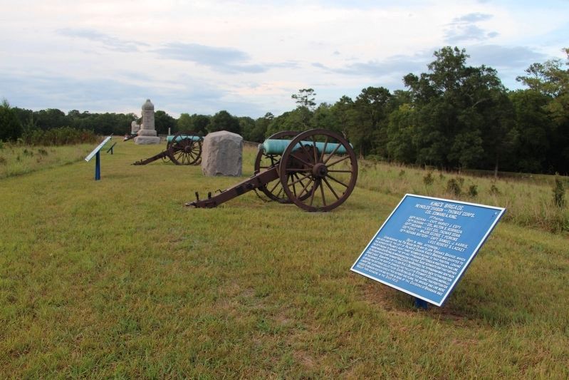 E. King's Brigade Marker image. Click for full size.