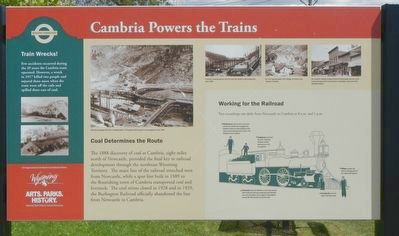 Cambria Powers the Trains Marker image. Click for full size.