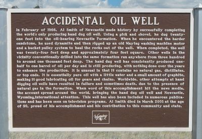 Accidental Oil Well Marker image. Click for full size.