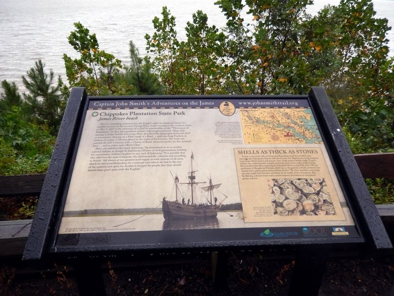 John Smith’s Adventures on the James Marker image. Click for full size.
