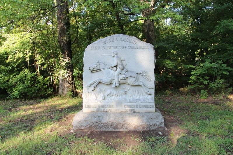 1st Ohio Cavalry Marker image. Click for full size.