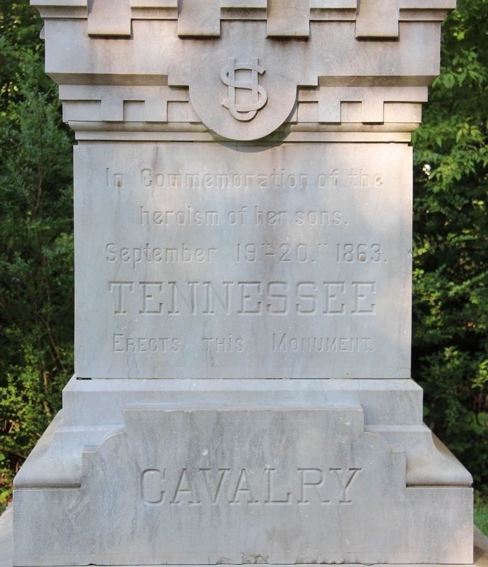 Tennessee U.S.A. Cavalry Marker. Click for full size. Tennessee U.S.A. Cavalry Marker image. Click for full size.