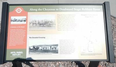 Along the Cheyenne to Deadwood Stage: Robber's Roost Marker image. Click for full size.