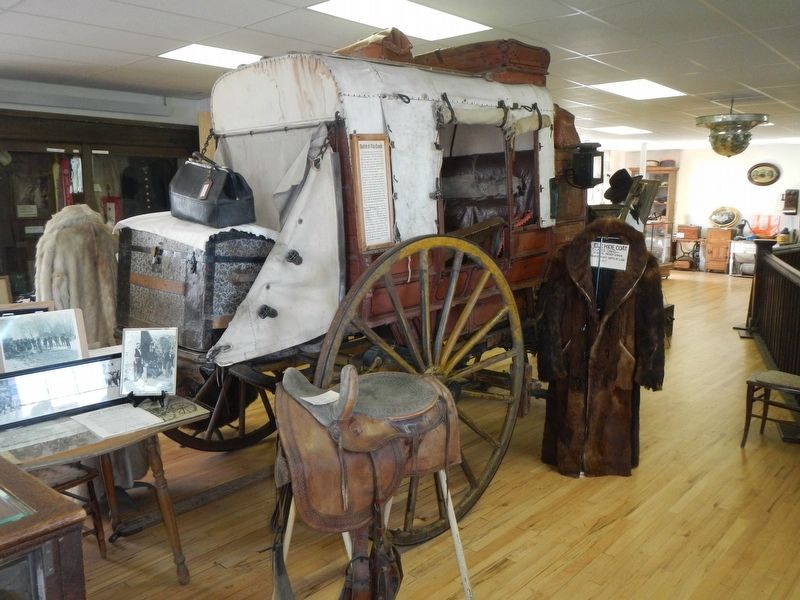 The only survivor of 30 coaches used on the Cheyenne-Deadwood Stage Route. Click for full size. The only survivor of 30 coaches used on the Cheyenne-Deadwood Stage Route image. Click for full size.