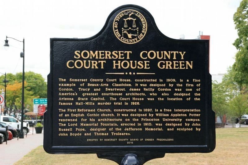 Somerset County Court House Green Marker image. Click for full size.