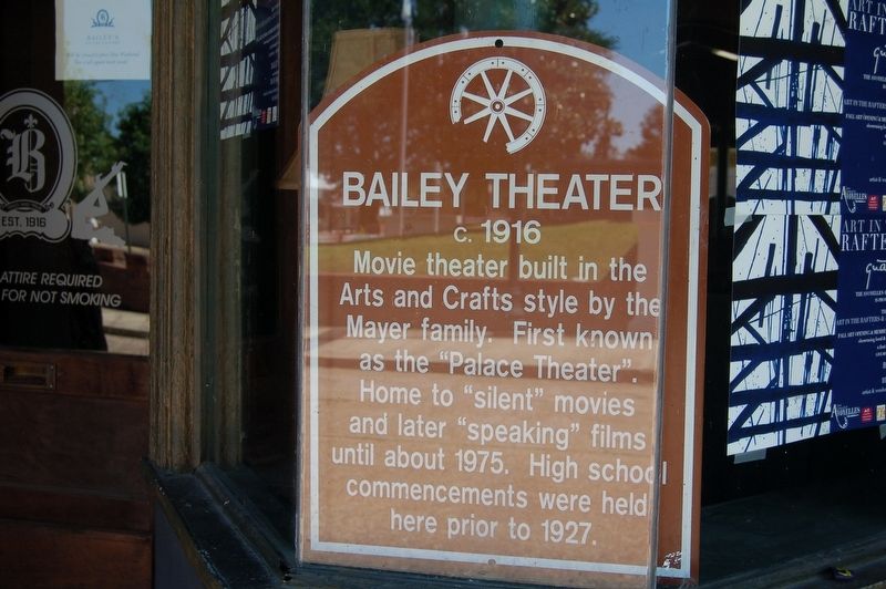 Bailey Theater Marker image. Click for full size.
