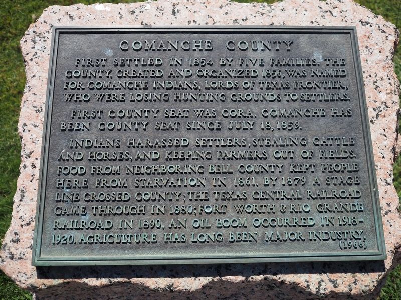 Comanche County Marker image. Click for full size.