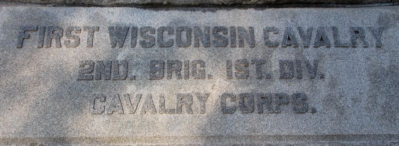 1st Wisconsin Cavalry Marker image. Click for full size.