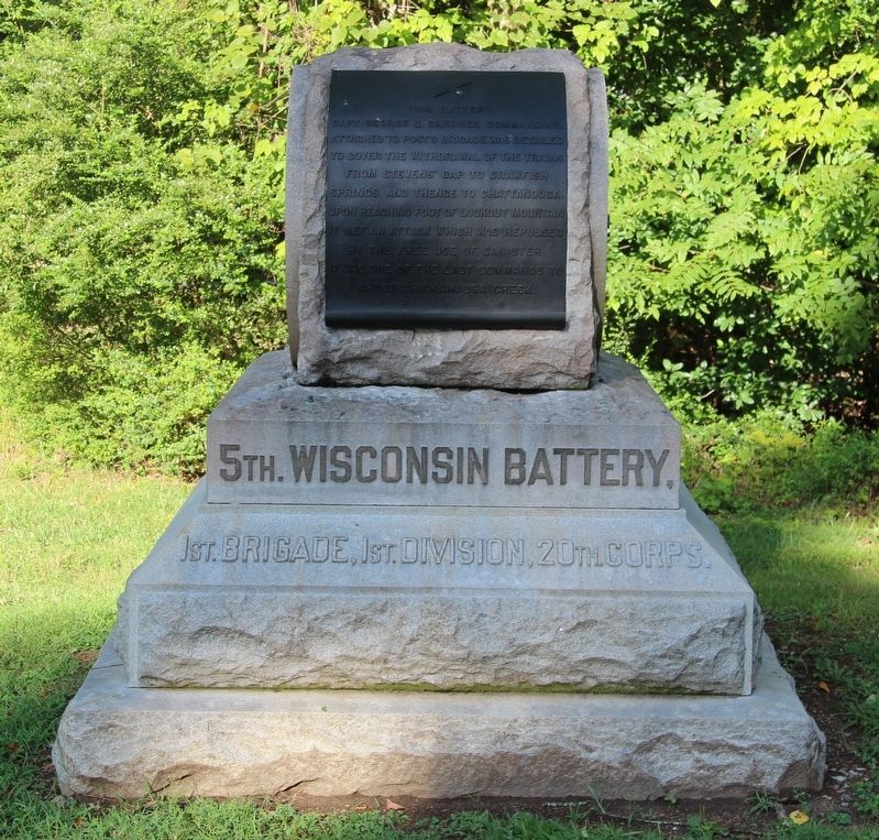 5th Wisconsin Battery Marker. Click for full size. 5th Wisconsin Battery Marker image. Click for full size.