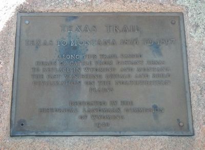 Texas Trail - 1866 - 1897 Marker. Click for full size. Texas Trail - 1866 - 1897 Marker image. Click for full size.