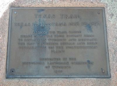 Texas Trail - 1866 - 1897 Marker image. Click for full size.