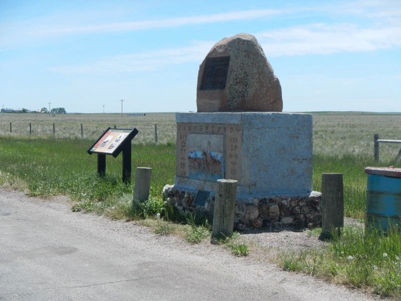 Texas Trail Monument. Click for full size. Texas Trail Monument image. Click for full size.