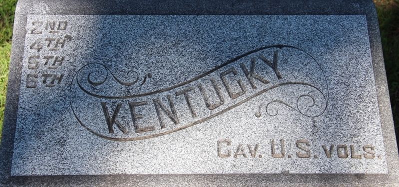 2nd, 4th, 5th, & 6th Kentucky U.S. Cavalry Marker image. Click for full size.