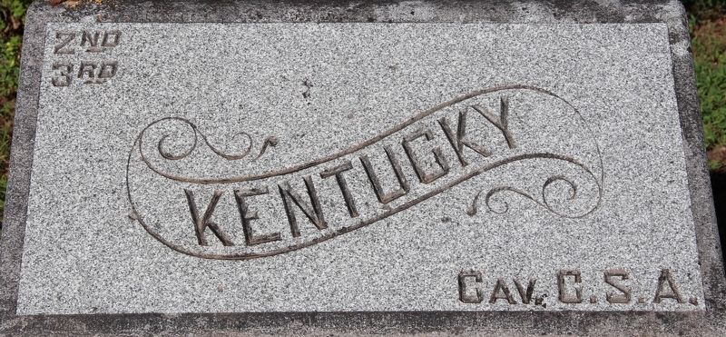 2nd & 3rd Kentucky Cavalry (C.S.A.) Marker image. Click for full size.
