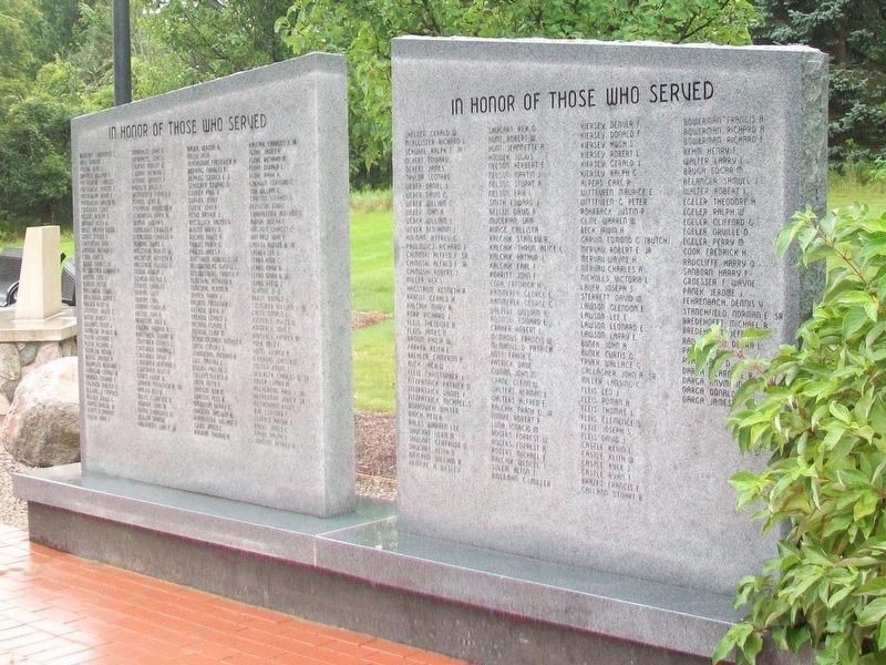Veterans Memorial Honored Veterans image. Click for full size.
