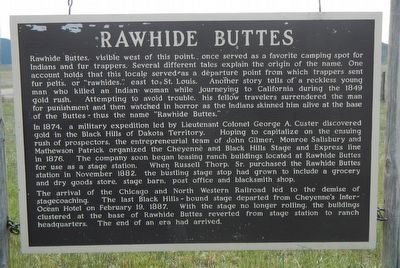 Rawhide Buttes Marker image. Click for full size.