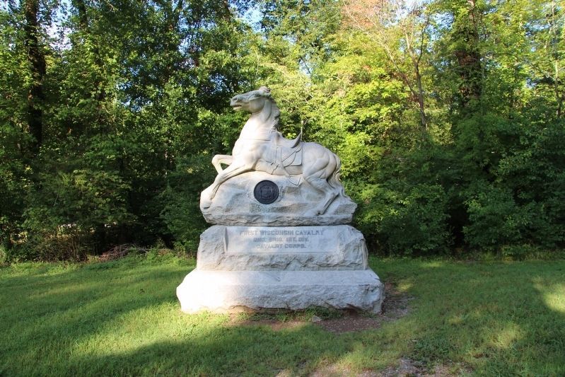 1st Wisconsin Cavalry Marker image. Click for full size.