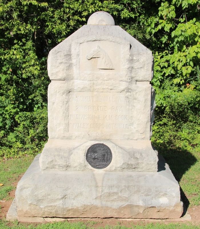 2nd Indiana Cavalry Marker image. Click for full size.