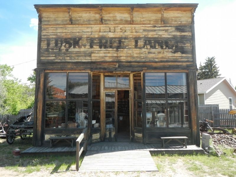 Oldest Building in Lusk and Marker. Click for full size. Oldest Building in Lusk and Marker image. Click for full size.