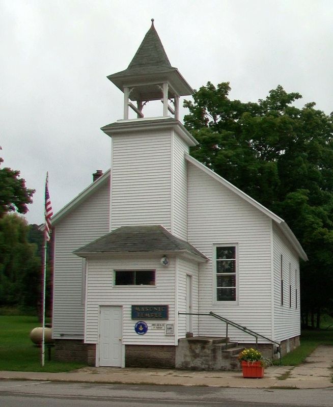 Empire Methodist Church and Marker image. Click for full size.