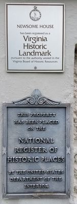 Newsome House Markers. Click for full size. Newsome House Markers image. Click for full size.