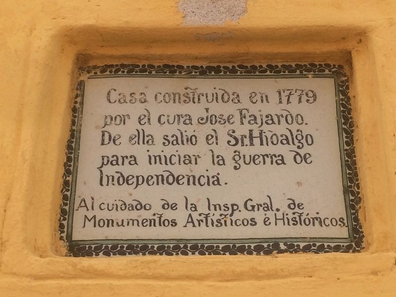 The Hidalgo House and Museum Marker. Click for full size. The Hidalgo House and Museum Marker image. Click for full size.