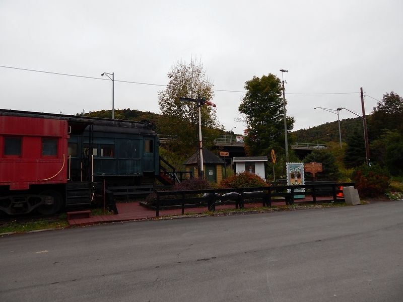Roscoe Station Site N.Y Ontario & Western Rwy Marker image. Click for full size.