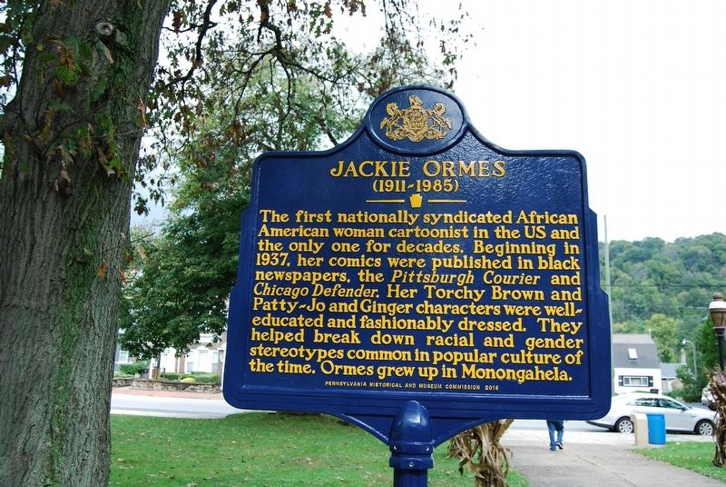 Jackie Ormes Marker. Click for full size. Jackie Ormes Marker image. Click for full size.