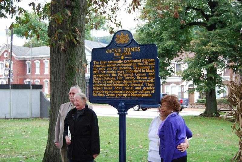 Jackie Ormes Marker. Click for full size. Jackie Ormes Marker image. Click for full size.