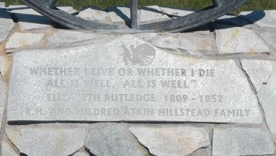 Elizabeth Rutledge Memorial image. Click for full size.