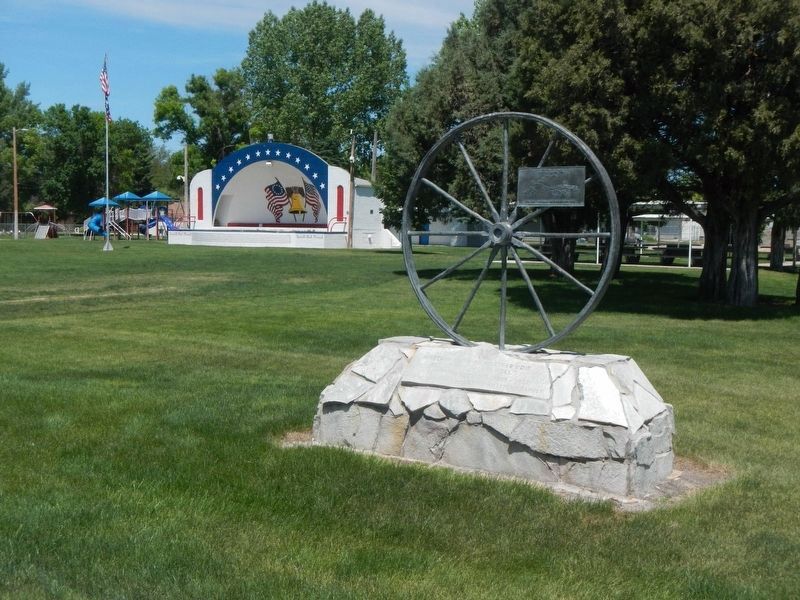 Mormon Pioneer Trail Marker. Click for full size. Mormon Pioneer Trail Marker image. Click for full size.
