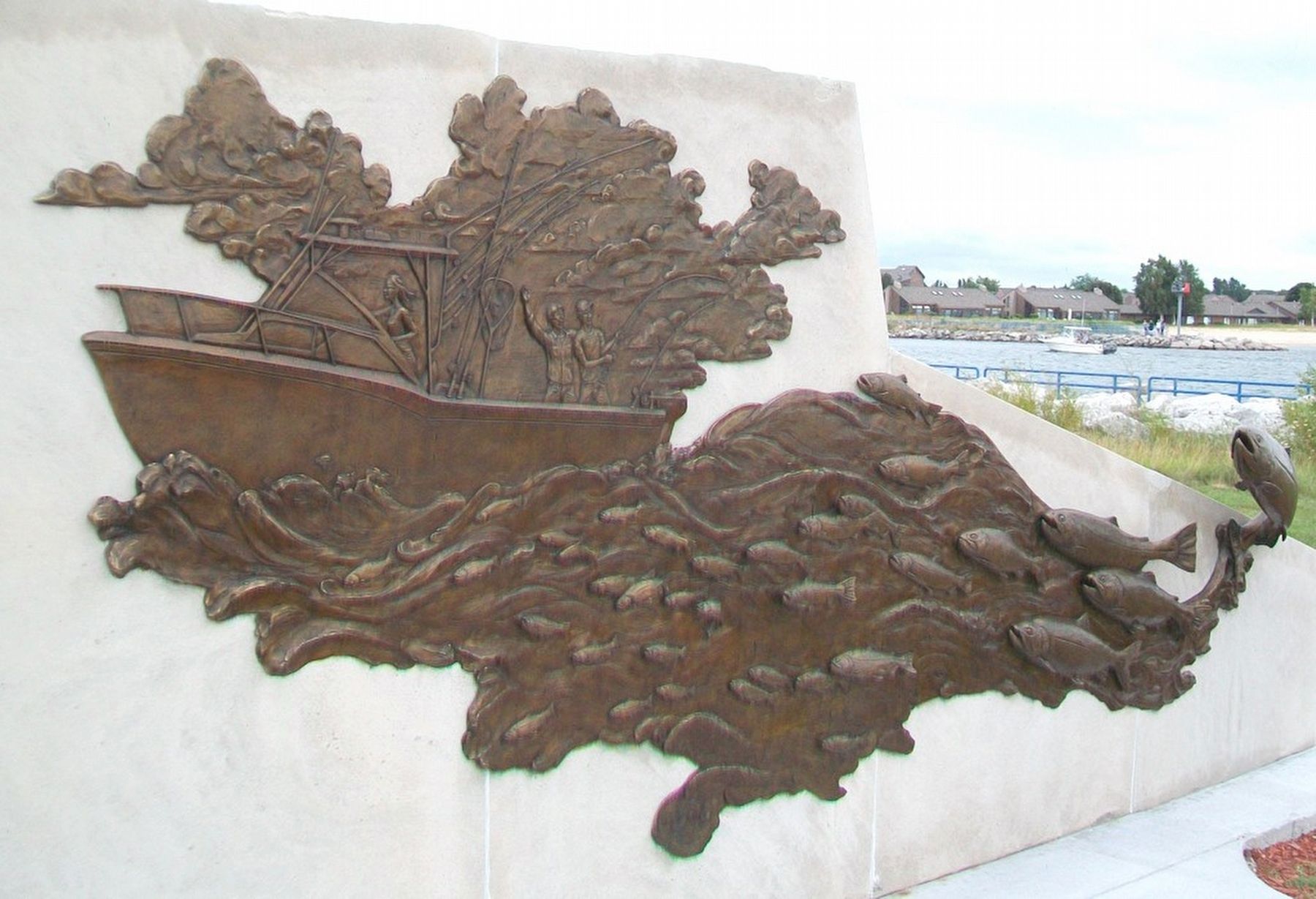 "Sport Fishing" Bas Relief. Click for full size. "Sport Fishing" Bas Relief image. Click for full size.