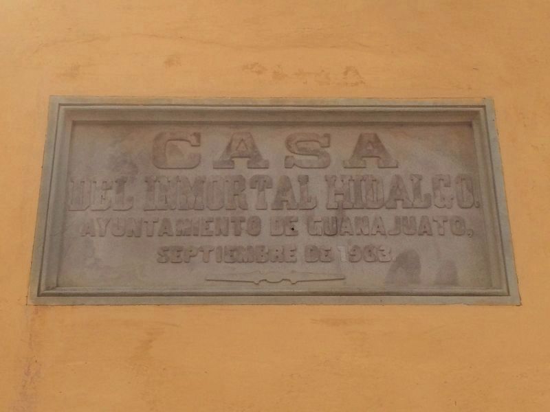 Additional marker on the Hidalgo House and Museum image. Click for full size.