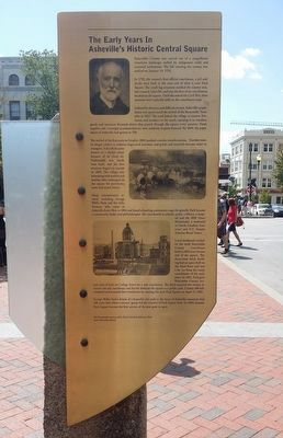 The Early Years In Asheville's Historic Central Square Marker image. Click for full size.