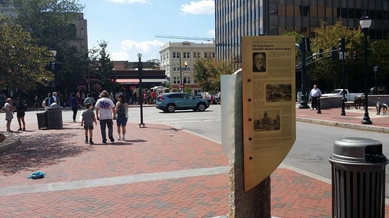 The Early Years In Asheville's Historic Central Square Marker image. Click for full size.