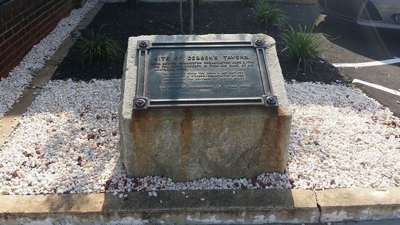 Site of Dobson's Tavern Marker. Click for full size. Site of Dobson's Tavern Marker image. Click for full size.