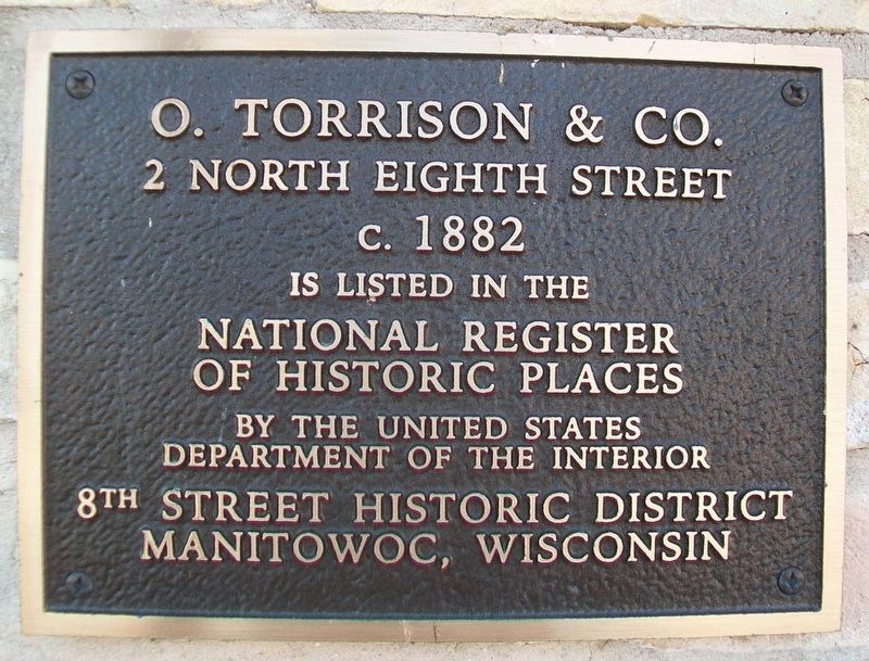 O. Torrison & Co. Marker image. Click for full size.