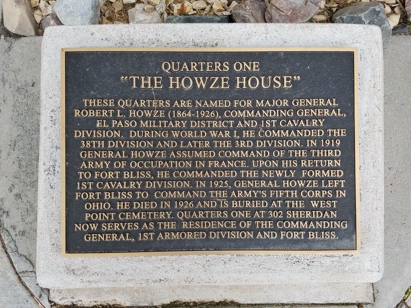 The Howze House Marker image. Click for full size.