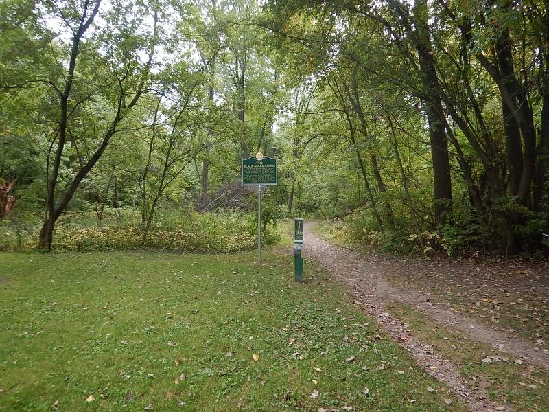 Wideview of The Black Snake Affair Marker. Click for full size. Wideview of The Black Snake Affair Marker image. Click for full size.