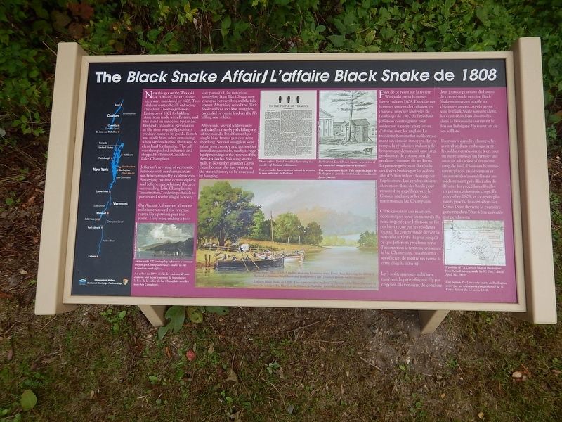 Another The Black Snake Affair Marker image. Click for full size.