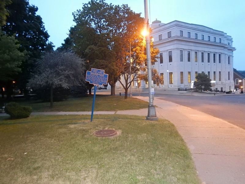 Wideview of Academy Park Marker. Click for full size. Wideview of Academy Park Marker image. Click for full size.