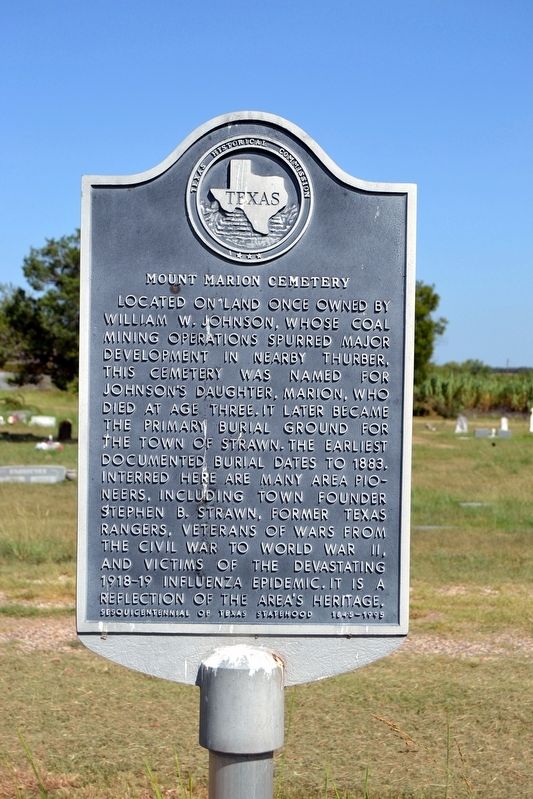Mount Marion Cemetery Marker image. Click for full size.