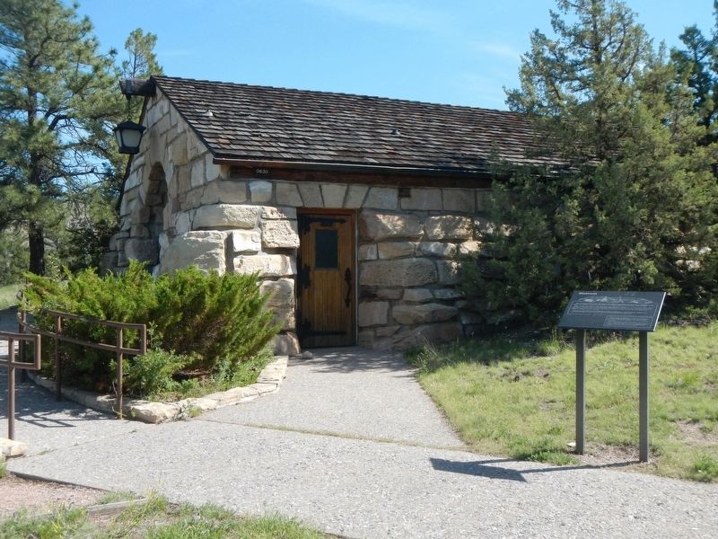 Guernsey State Park Museum and Marker image. Click for full size.