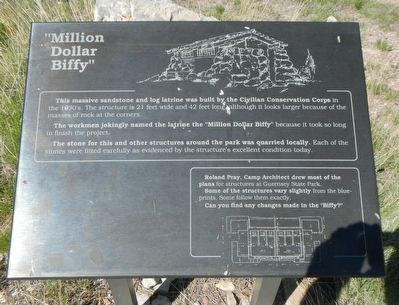 "Million Dollar Biffy" Marker. Click for full size. "Million Dollar Biffy" Marker image. Click for full size.