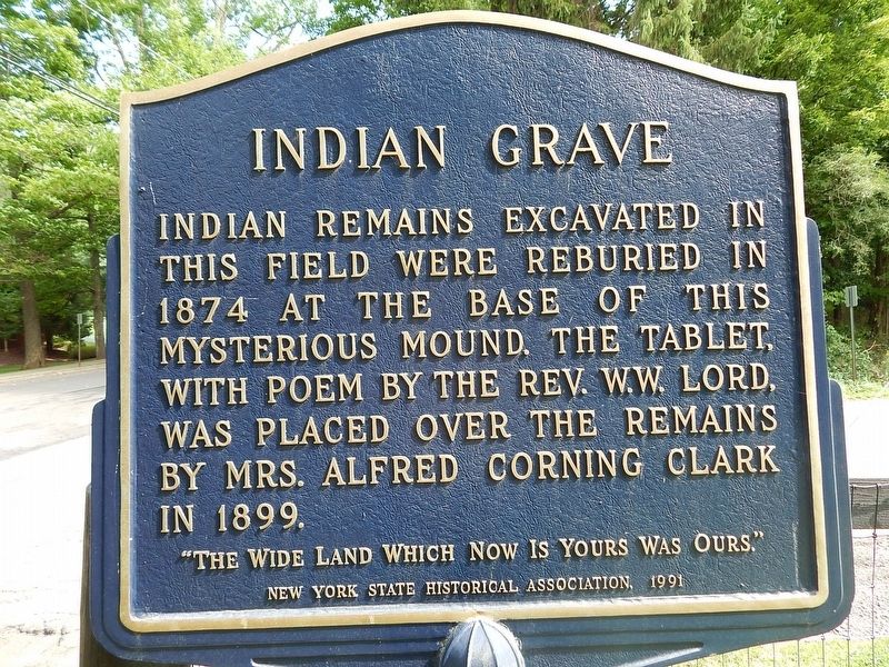 Indian Grave Marker image. Click for full size.