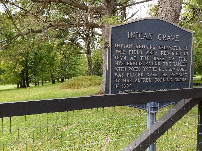 Indian Grave Marker image. Click for full size.