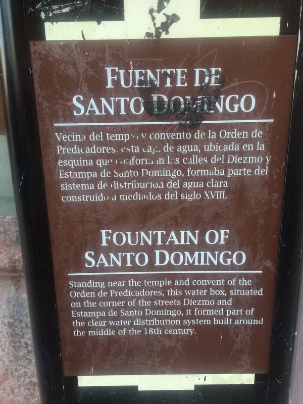 The previous Fountain of Santo Domingo Marker image. Click for full size.