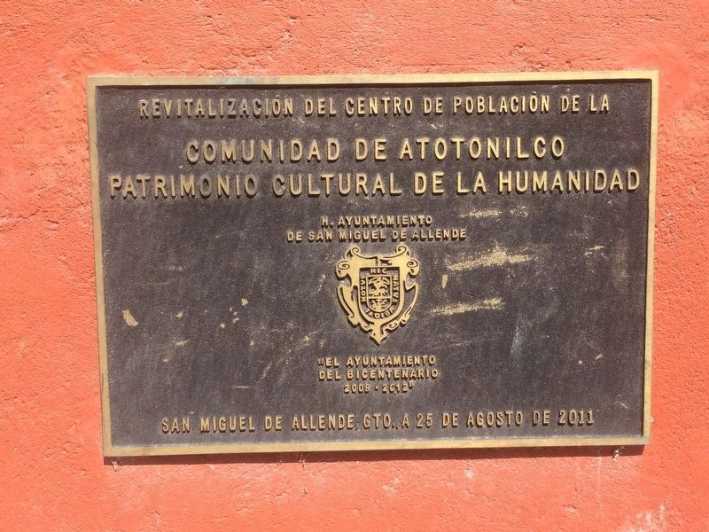 The Parish of Atotonilco additional marker. Click for full size. The Parish of Atotonilco additional marker image. Click for full size.